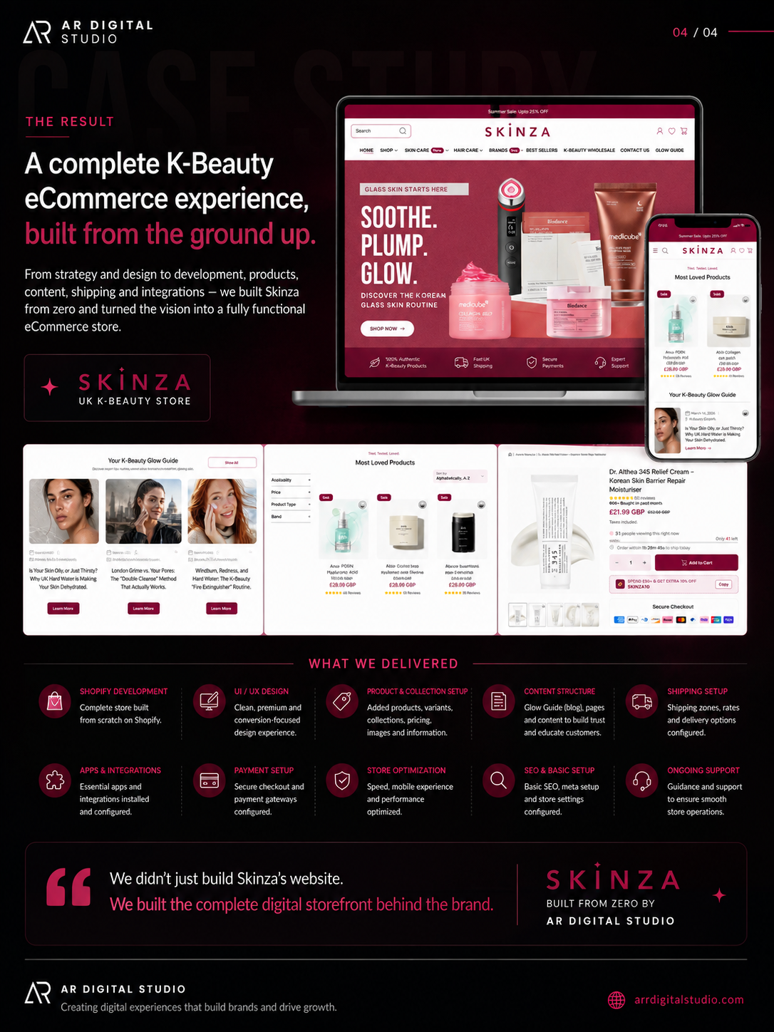 Skinza Glow Guide blog and content experience